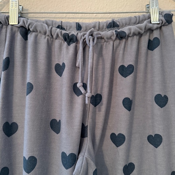 Chaser Gray Heart Print Sweatshirt - Picture 7 of 10